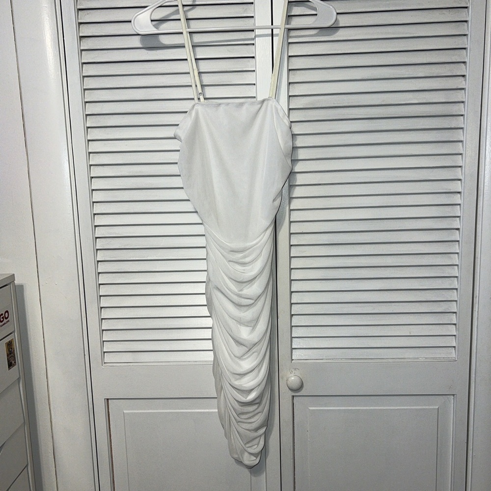 Ruched Slip Dress